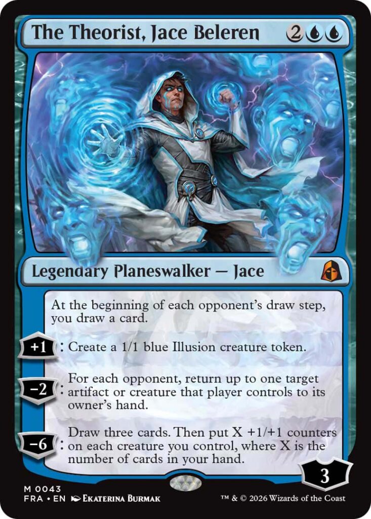 Planeswalker Jace nel set Reality Fracture di Magic: The Gathering